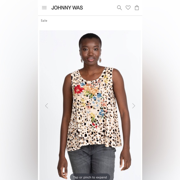 Johnny Was Josephine Velvet Swing Tank EUC! Sz M… Price Drop! - Picture 8 of 9